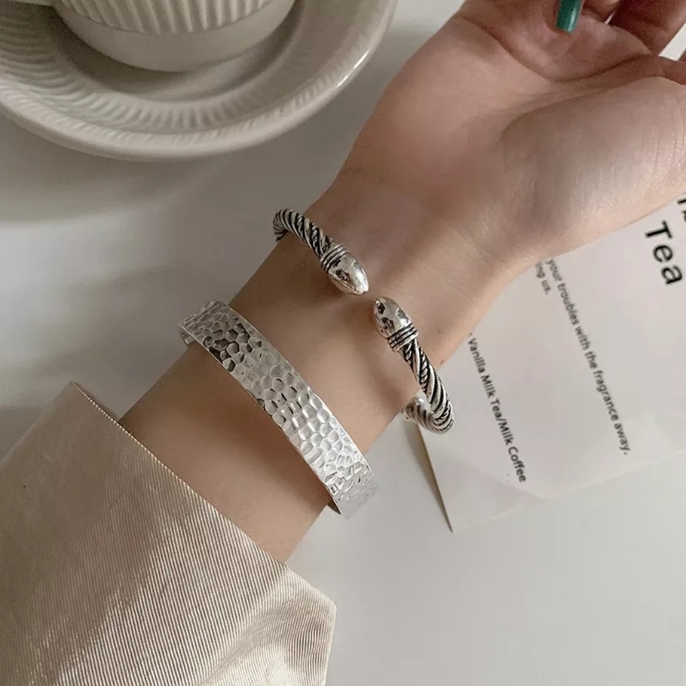 Chunky Cuff 925 Sterling Silver Bracelet  NEW - Picture 7 of 9